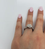 Bague Dalia 0.75ct de diamants en or blanc10K