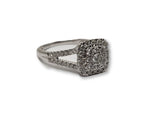 Bague de fiancaille Amelia 0.50ct de diamants en or blanc 10k - orquebec