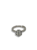 Bague de fiancaille Diana 1.14ct de diamants VS en or blanc 18k - orquebec