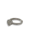 Bague de fiancaille Diana 1.14ct de diamants VS en or blanc 18k - orquebec