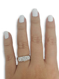 Bague de fiancaille Gwen 0.85ct de diamants VS en or blanc 18k - orquebec