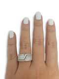 Bague de fiancaille Jane 1.18ct de diamants VS en or blanc 18k - orquebec