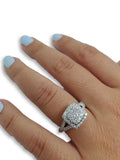 Bague de fiancaille Kristen 1.00ct de diamants en or blanc 18k - orquebec