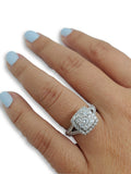 Bague de fiancaille Kristen 1.00ct de diamants en or blanc 18k - orquebec