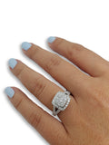 Bague de fiancaille Kristen 1.00ct de diamants en or blanc 18k - orquebec
