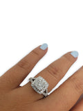 Bague de fiancaille Kristen 1.00ct de diamants en or blanc 18k - orquebec