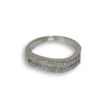 Bague de fiancaille Nadia 0.39ct de diamants VS en or blanc 18k - orquebec