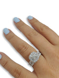 Bague de fiancaille Scarlett 1.50ct de diamants en or blanc 14k - orquebec
