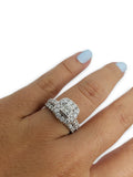 Bague de fiancaille Scarlett 1.50ct de diamants en or blanc 14k - orquebec