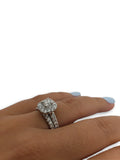 Bague de fiancaille Scarlett 1.50ct de diamants en or blanc 14k - orquebec