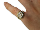 Bague femme style Versace003 en or 10K - orquebec