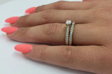 Bague fiançailles + Mariage  Lucia 0.50ct de diamants en or jaune 10k - orquebec