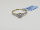 Bague Fincaille 0.25ct Diamants en or 10 karat - orquebec