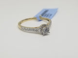 Bague Fincaille 0.25ct Diamants en or 10 karat - orquebec