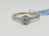 Bague Fincaille 0.25ct Diamants en or 10 karat - orquebec