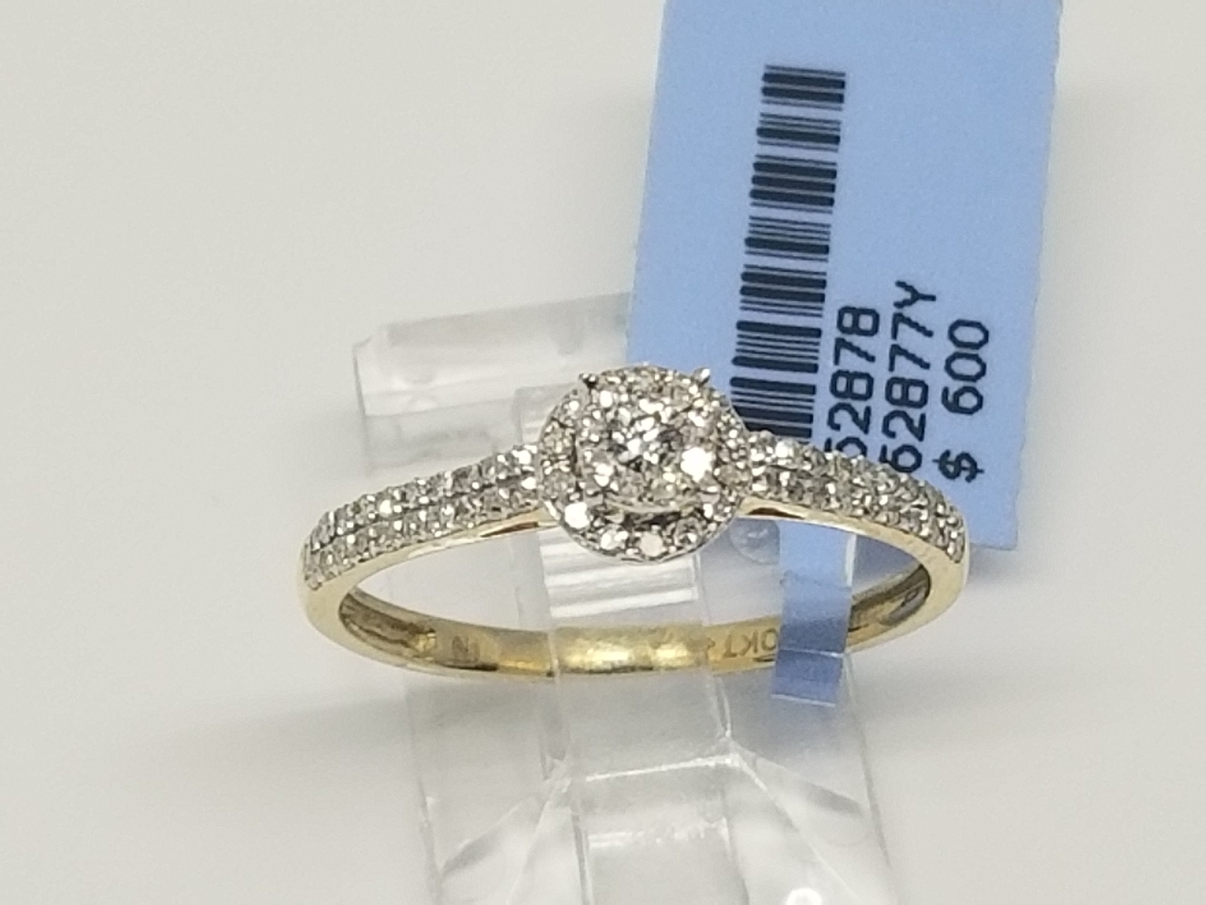 Bague Fincaille 0.25ct Diamants en or 10 karat - orquebec