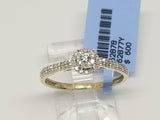 Bague Fincaille 0.25ct Diamants en or 10 karat - orquebec