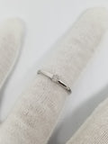 bague fleurosa  0.04ct de diamants en or blanc 10k - orquebec