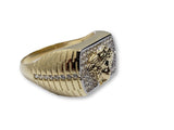 Bague Greek Design  en or  10k - orquebec