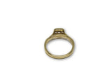 Bague Halo 0.75ct de diamants en or jaune 14k ( DISPONIBLE EN JANVIER 2019) - orquebec