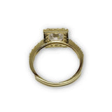 Bague halo en or 10K LMR-001 - orquebec