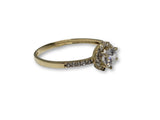 Bague Halo en or 10K - orquebec
