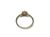 Bague Halo en or 10K - orquebec