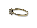 Bague Halo en or 10K - orquebec
