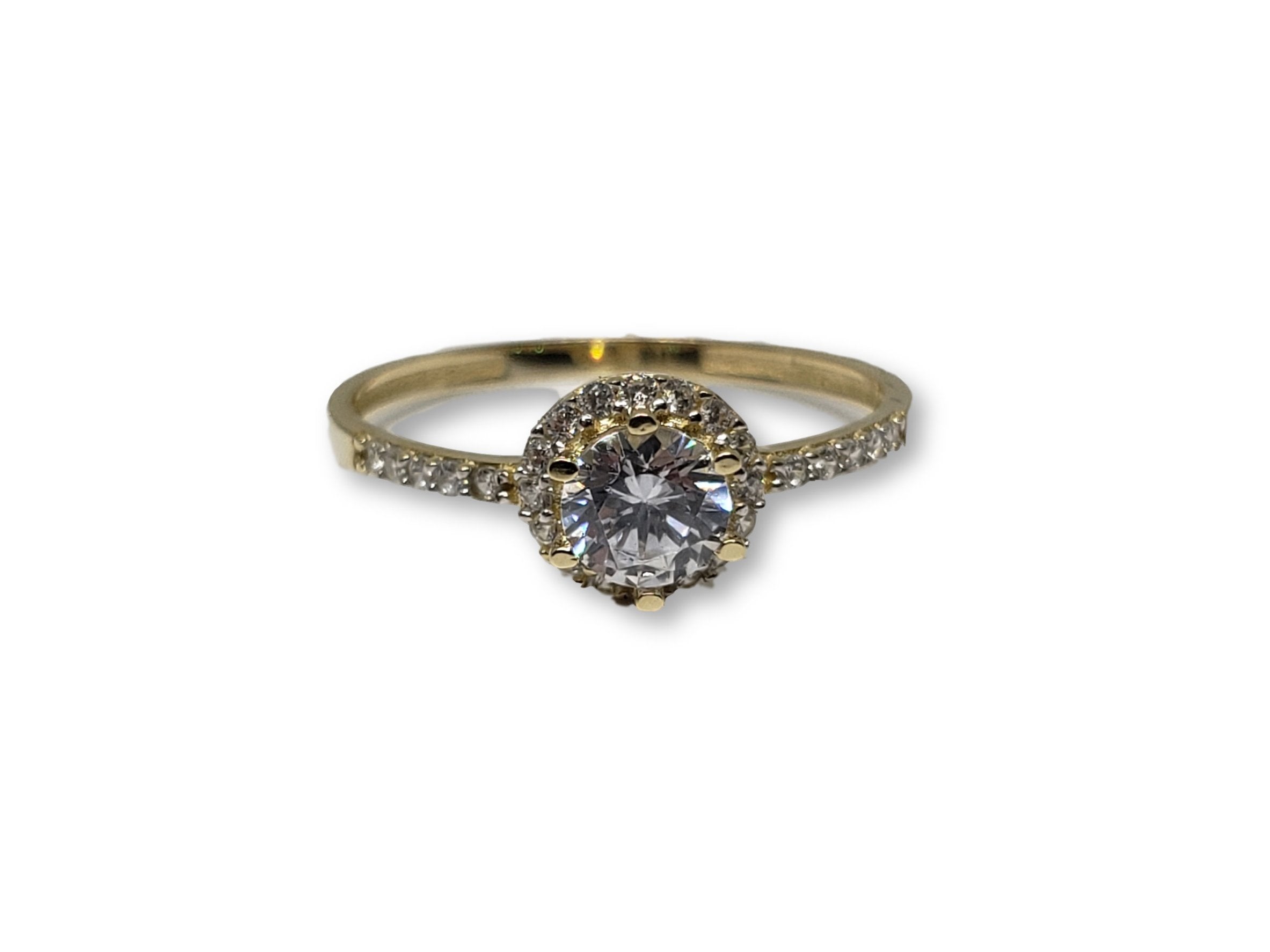 Bague Halo en or 10K - orquebec