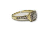 Bague Halo en or jaune 10k 0.40ct de Diamants - orquebec