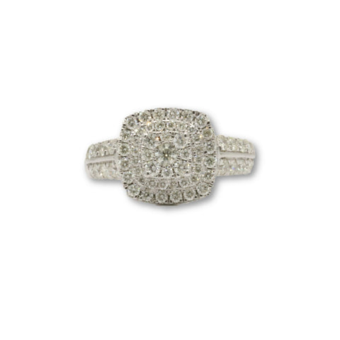 Bague Halo Paver 1.00ct Diamants - orquebec