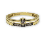 Bague Jonc Pour Fashion en or 10K WGR-249 - orquebec