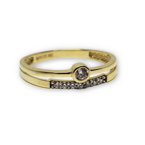 Bague Jonc Pour Fashion en or 10K WGR-249 - orquebec