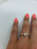 Bague Lana 0.05ct de diamants en or blanc 10k - orquebec