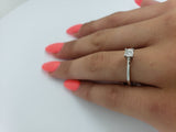 Bague Lana 0.05ct de diamants en or blanc 10k - orquebec