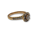 Bague lia  0.75ct diamants en or jaune 14k