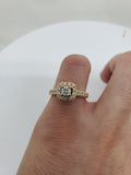 Bague lia  0.75ct diamants en or jaune 14k