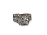 bague Lisa Princess curt  1.75ct de diamants en or blanc  14K N11 - orquebec