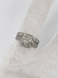 bague Lisa Princess curt  1.75ct de diamants en or blanc  14K N11 - orquebec