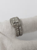 bague Lisa Princess curt  1.75ct de diamants en or blanc  14K N11 - orquebec