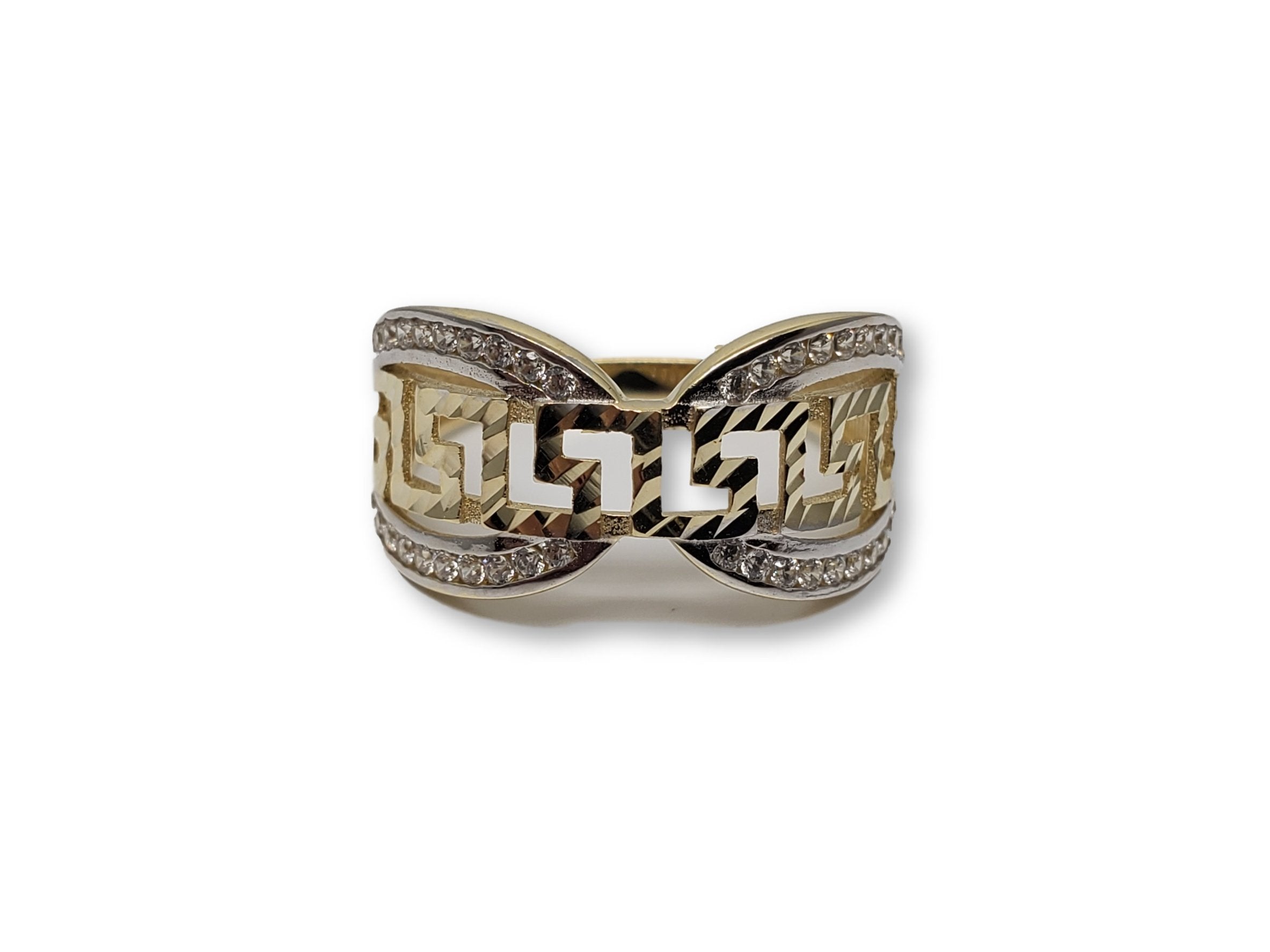 bague m?©dusa coupe diamond cut en or 10k y-0129