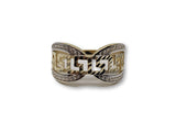 bague m?©dusa coupe diamond cut en or 10k y-0129