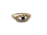 Bague Medusa ruby bleu en or 10k Nouveaut?© - orquebec