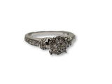 Bague Orchidea 0.78ct de diamants en or blanc 10k - orquebec