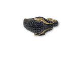 Bague Panth??re Crystal noir en or 10K - orquebec