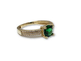 Bague Pierre Vert en or 10K Nouveaut?© - orquebec