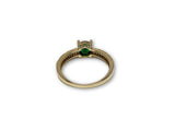 Bague Pierre Vert en or 10K Nouveaut?© - orquebec