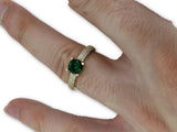 Bague Pierre Vert en or 10K Nouveaut?© - orquebec