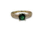 Bague Pierre Vert en or 10K Nouveaut?© - orquebec