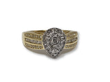 Bague Poire 0.50ct de diamants en or jaune 10K N1 - orquebec